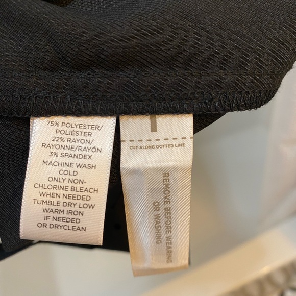 LOFT Black Shift Dress with cutout detail - Picture 4 of 5